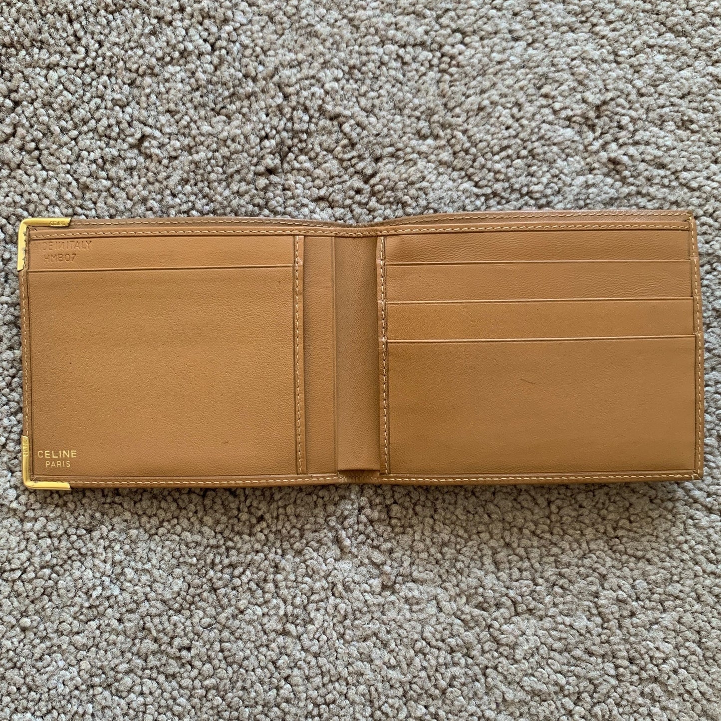 CL1020 Celine men's bifold macadam wallet