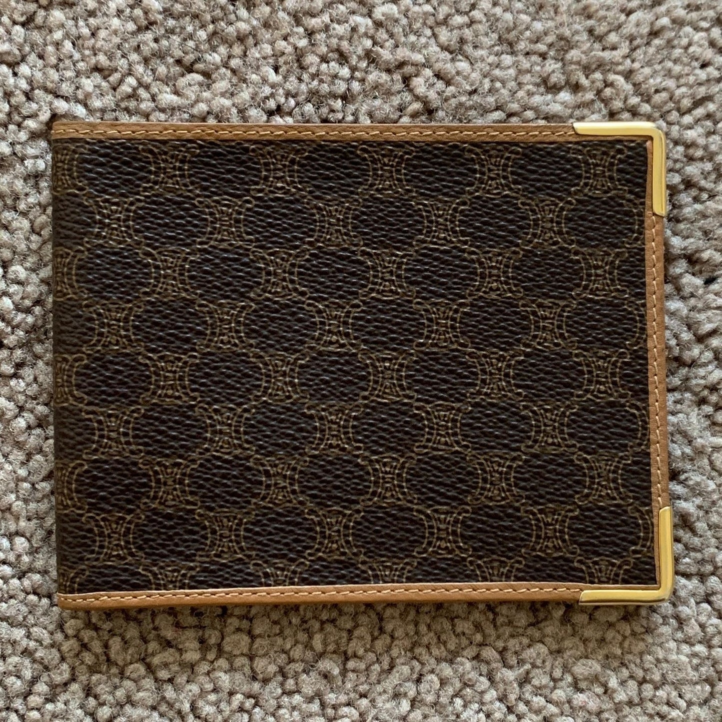 CL1020 Celine men's bifold macadam wallet