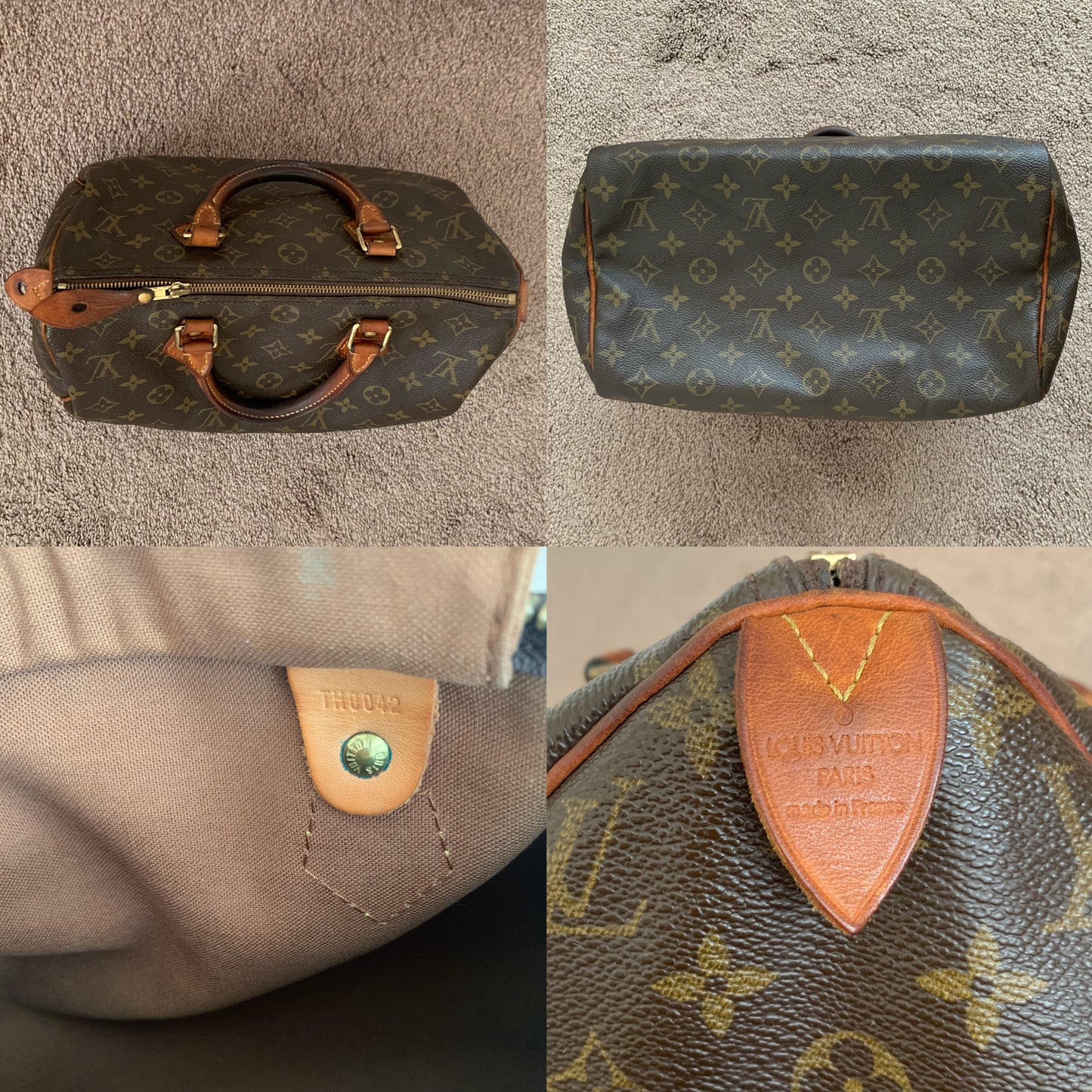 Authentic Louis Vuitton vintage speedy 30 handbag