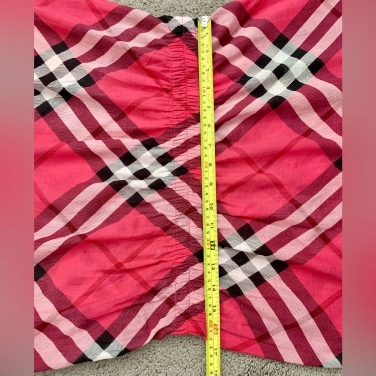 Authentic Burberry cotton check dress size M