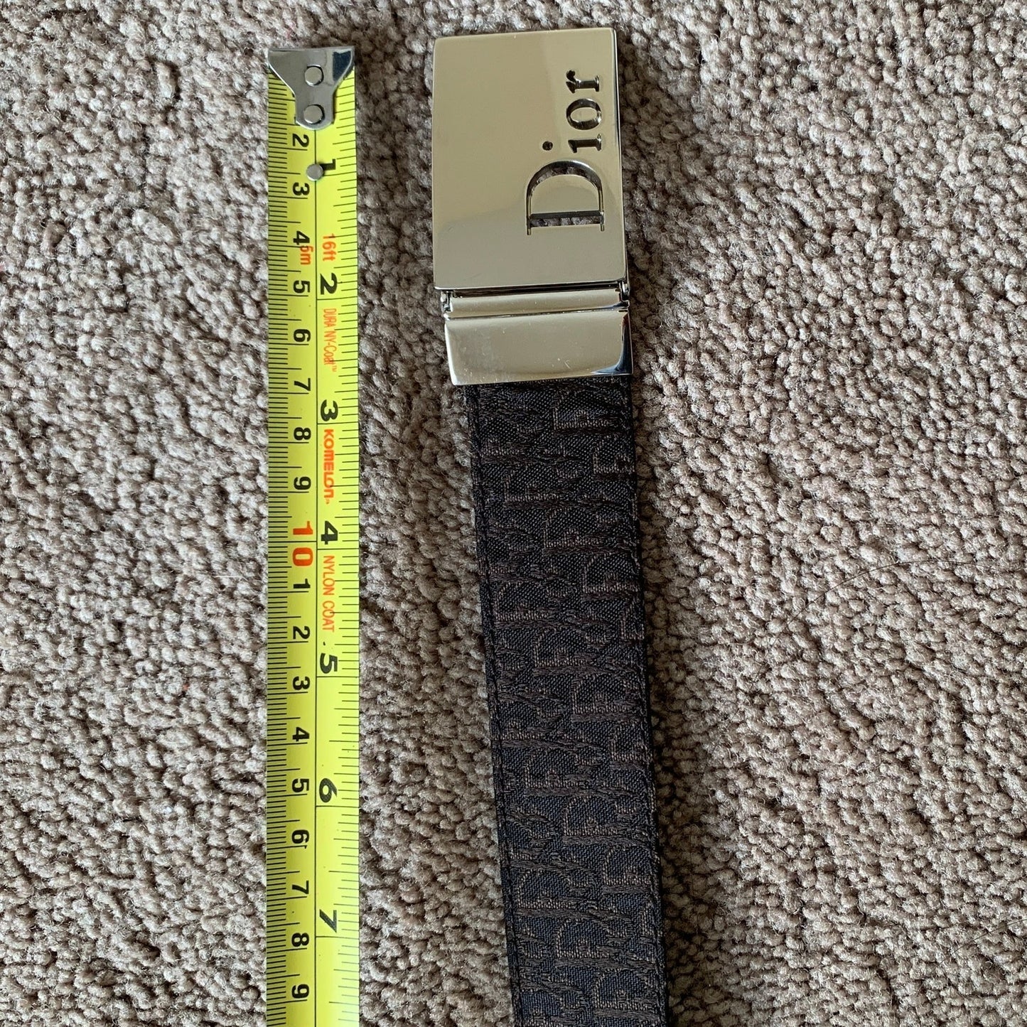 D1019 Christian Dior unisex reversible 90 cm 36 inch brown trotter and leather belt