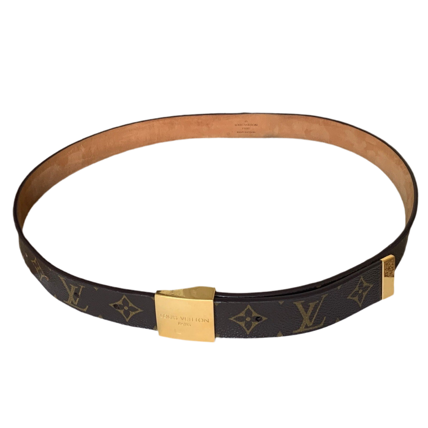 LV1023 Louis Vuitton unisex monogram belt size 36 inch 90 cm