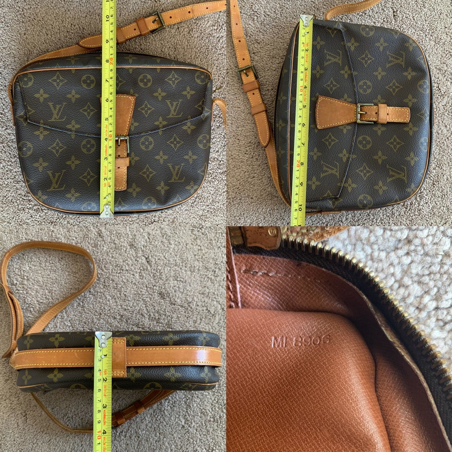 LV1043 Louis Vuitton women's monogram crossbody bag