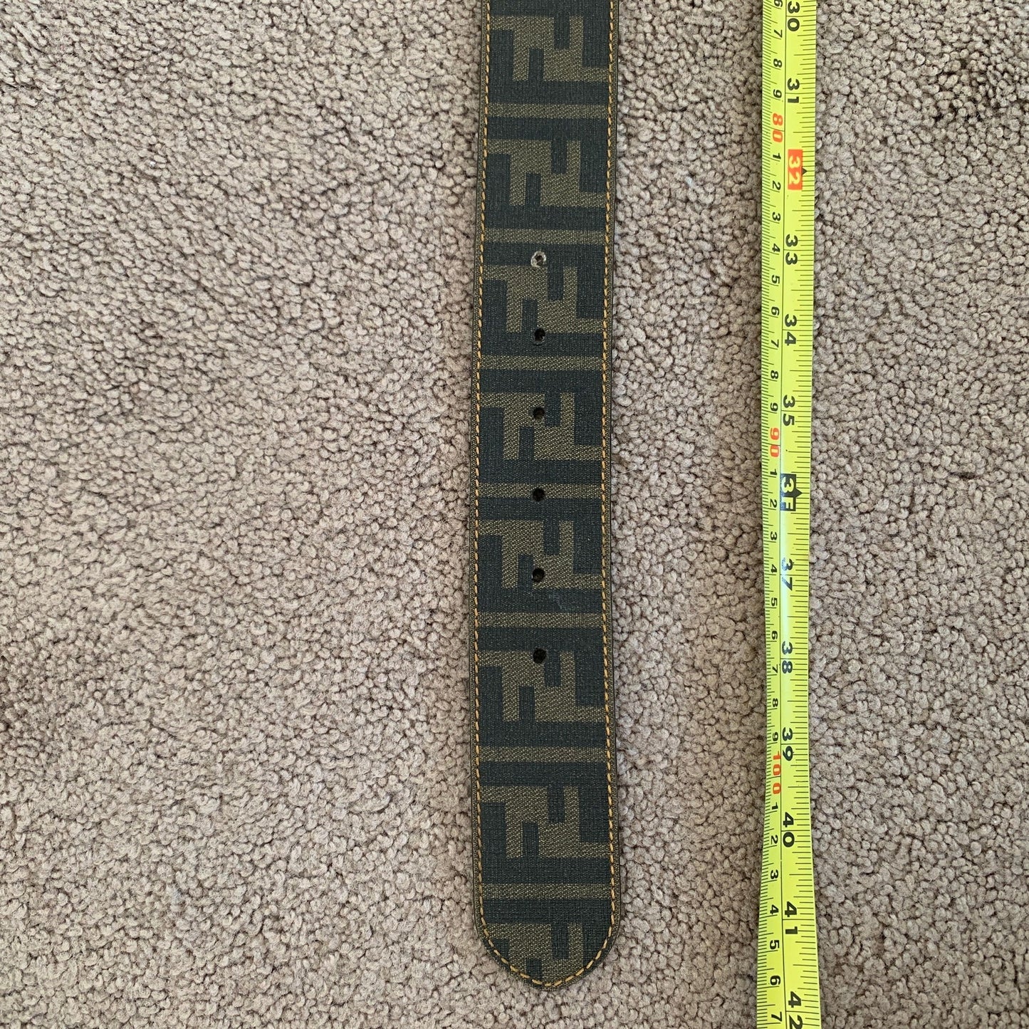 F1038 Fendi unisex reversibile monogram belt size 95 cm 38 inch