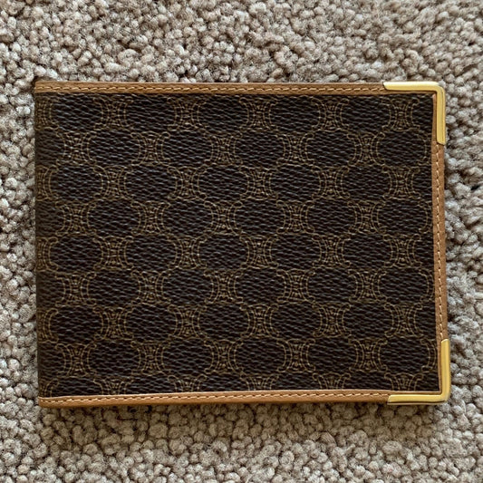 CL1020 Celine men's bifold macadam wallet