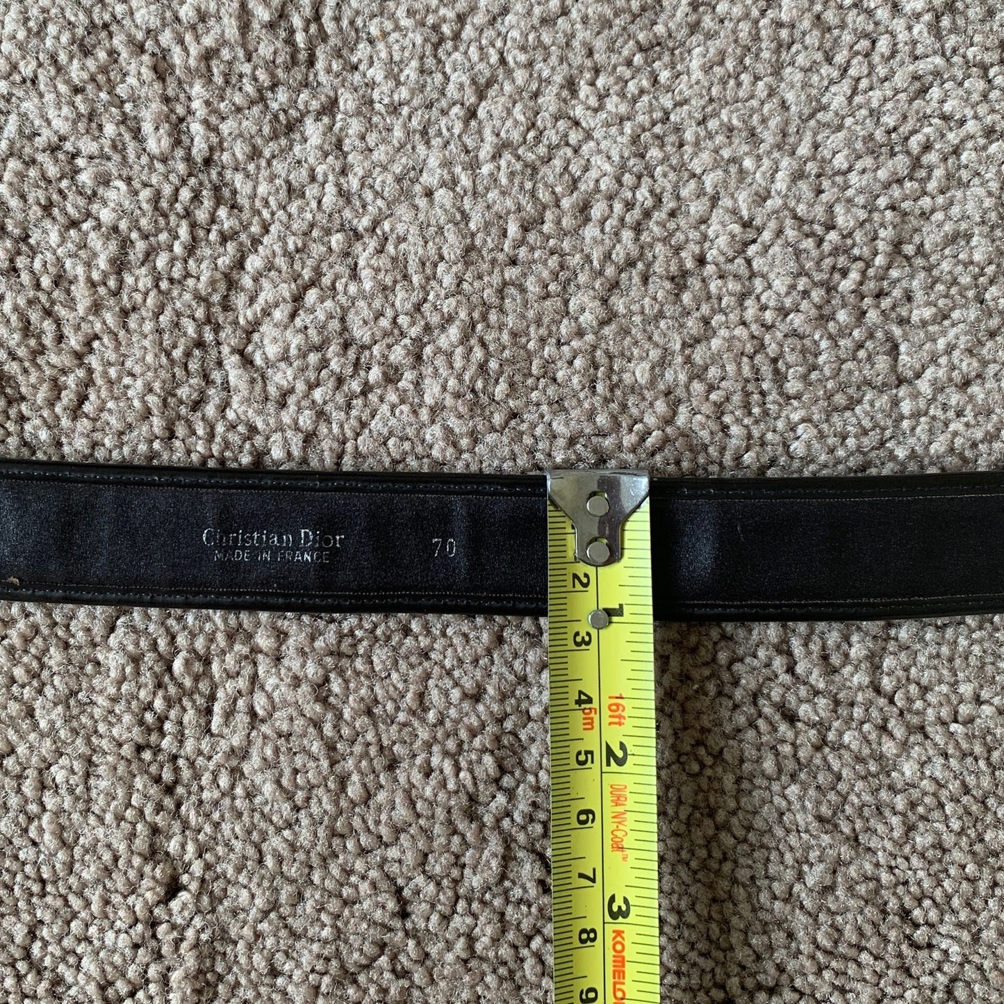 D1020 Christian Dior women's 70 cm 28 inch brown trotter belt