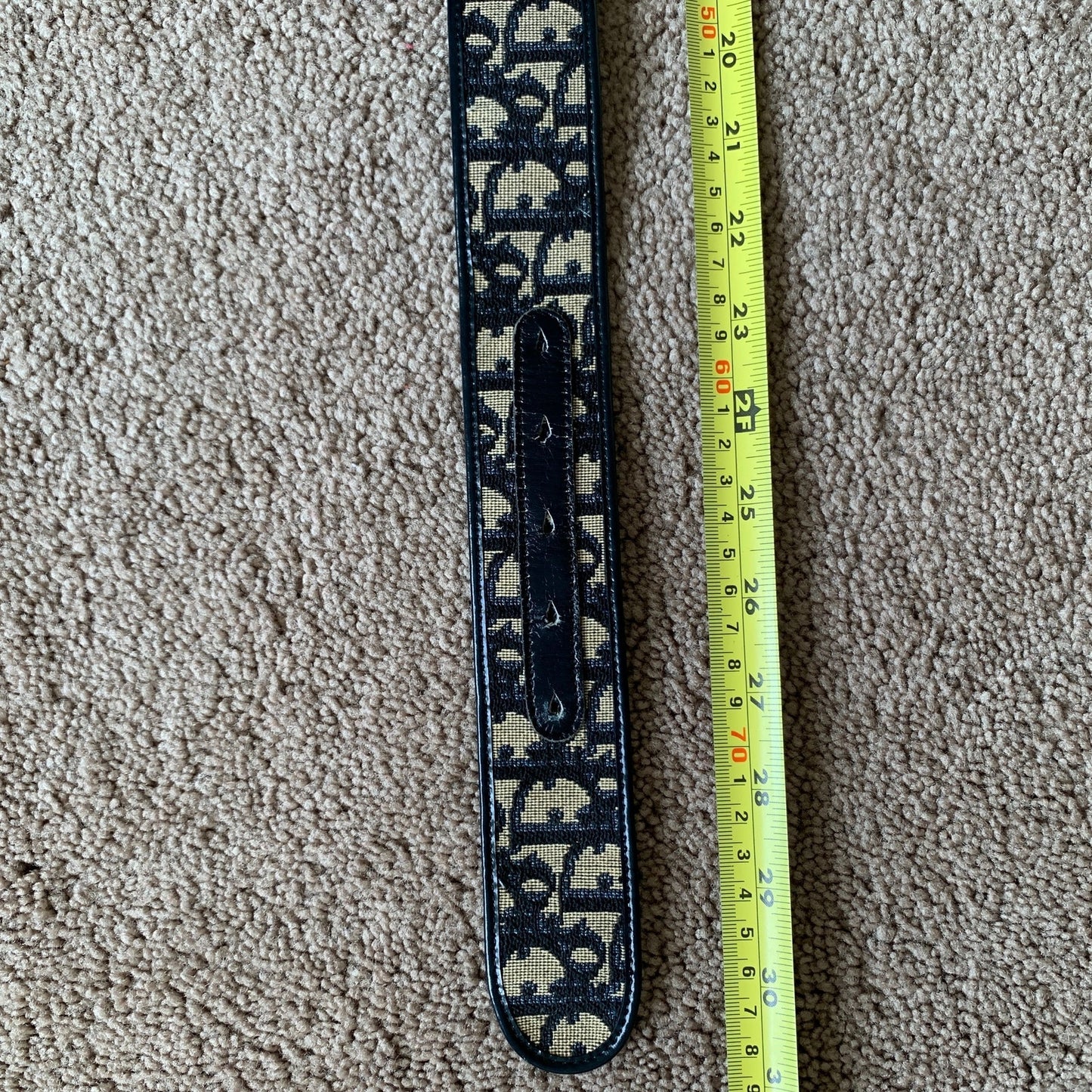 D1017 Christian Dior women's 70 cm blue trotter belt