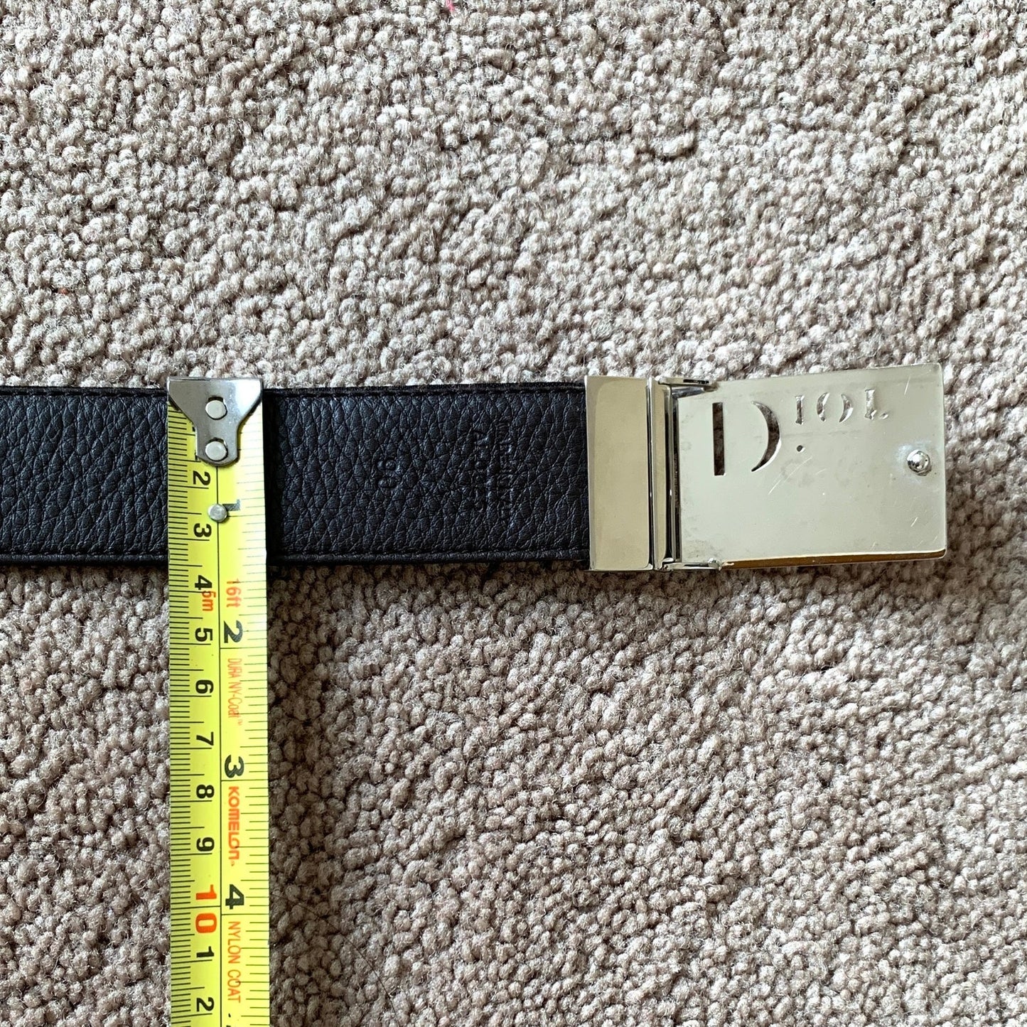 D1019 Christian Dior unisex reversible 90 cm 36 inch brown trotter and leather belt