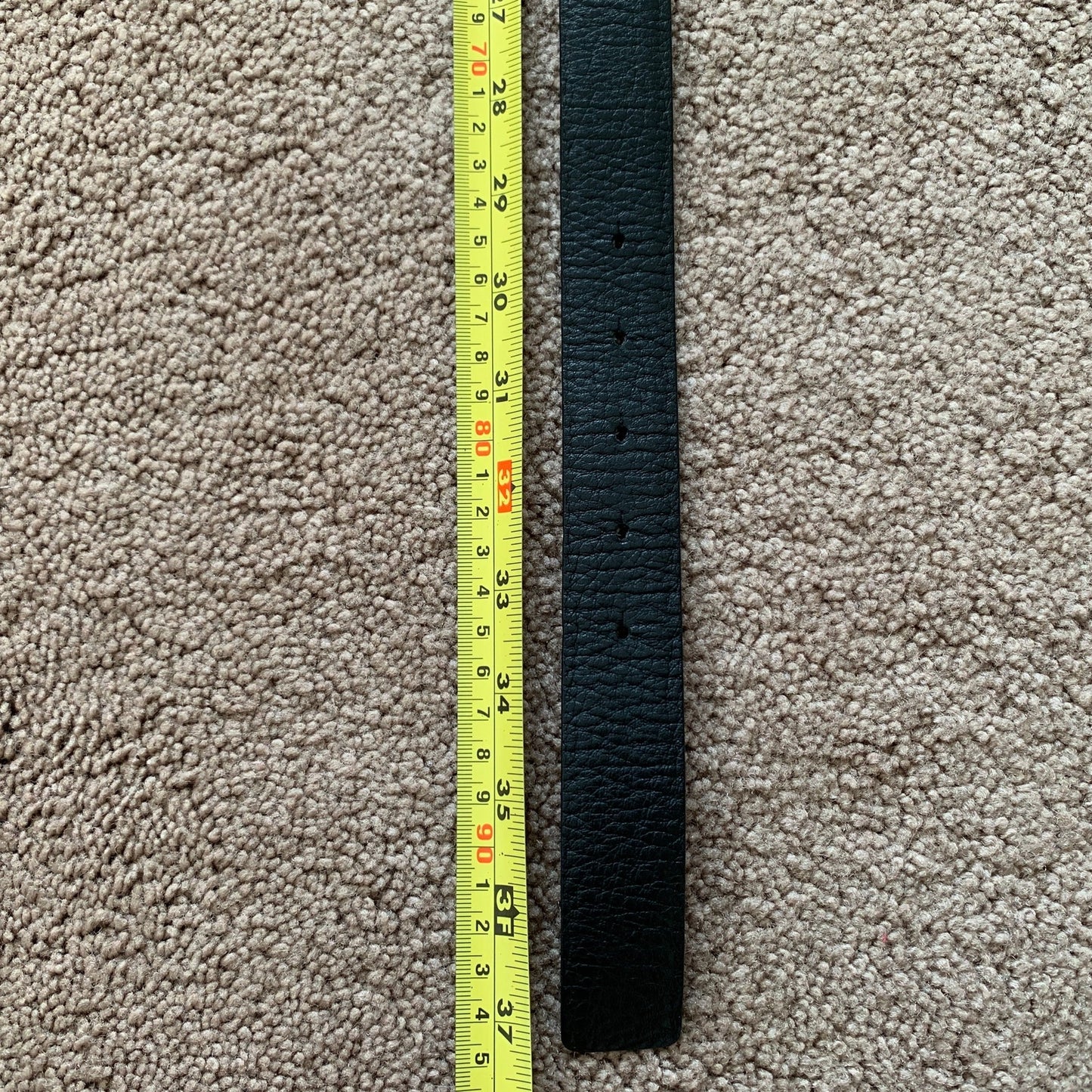 DG1018 Dolce & Gabbana unisex black leather belt size 85 cm 34 inches