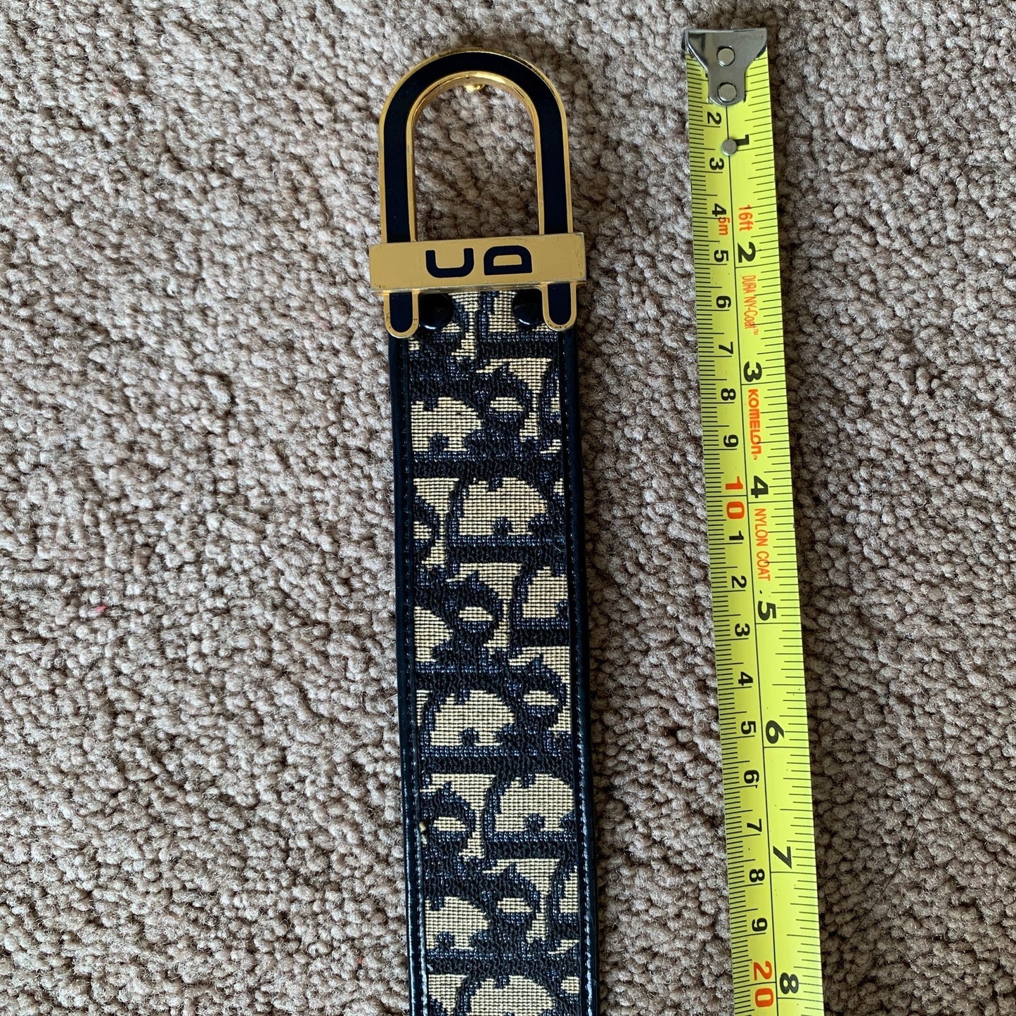 D1017 Christian Dior women's 70 cm blue trotter belt