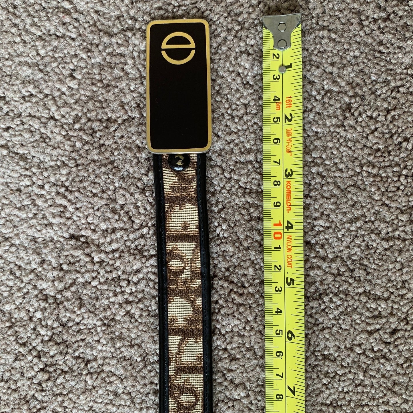D1020 Christian Dior women's 70 cm 28 inch brown trotter belt